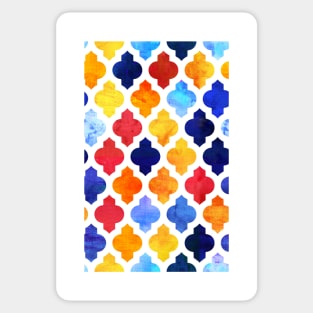 Marrakesh Moroccan red and blue Sticker